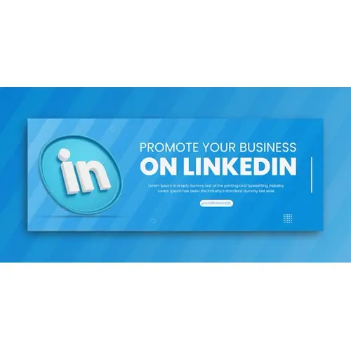 3d render linkedin business promotion for social media facebook cover design template