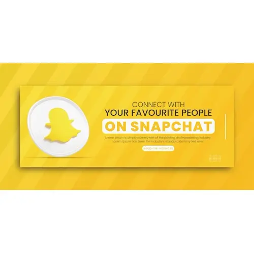 3d render snapchat business promotion for social media facebook cover design template