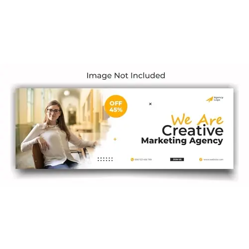 Agency digital marketing facebook cover and web banner template design