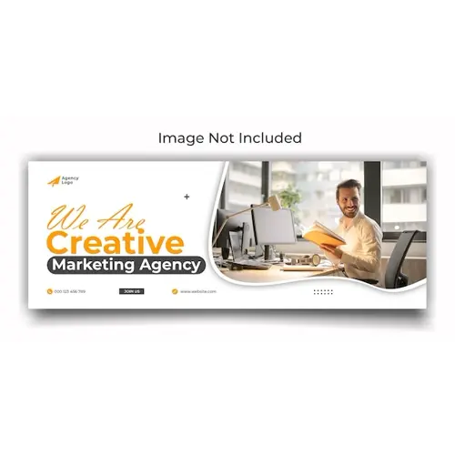 Agency digital marketing facebook cover and web banner template design