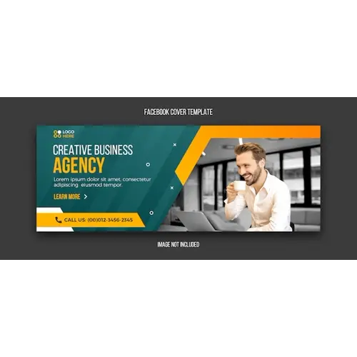 Agency modern facebook cover design template