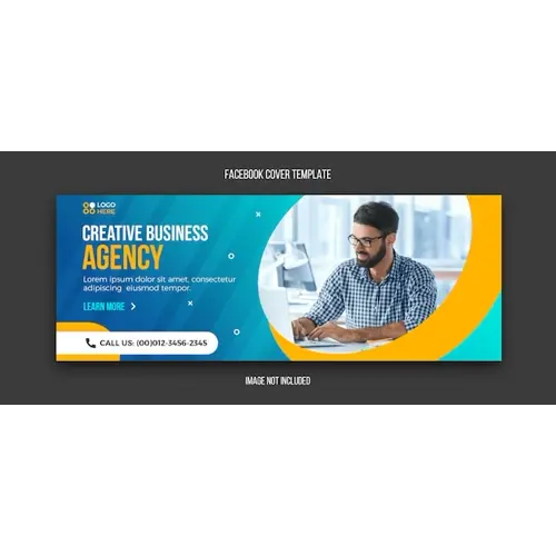 Agency modern facebook cover design template