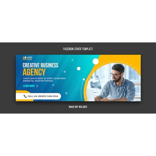Agency modern facebook cover design template