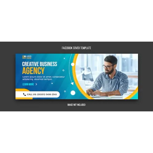 Agency modern facebook cover design template
