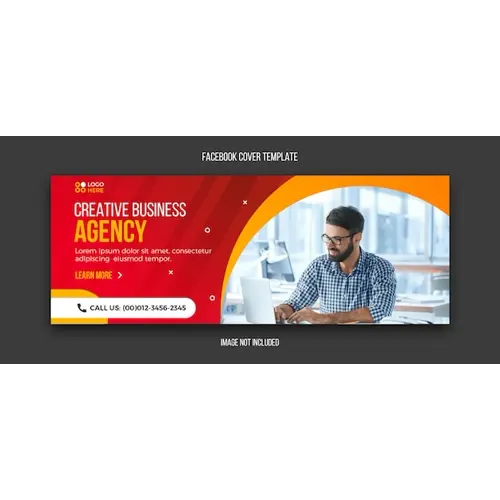 Agency modern facebook cover template