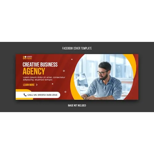 Agency modern facebook cover template
