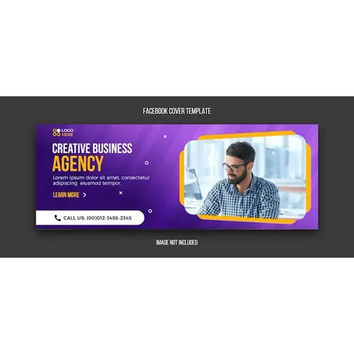 Agency modern facebook cover template