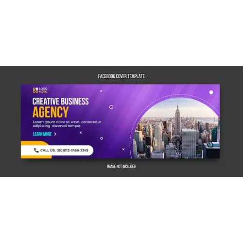 Agency modern facebook cover template