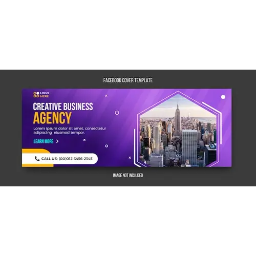 Agency modern facebook cover template