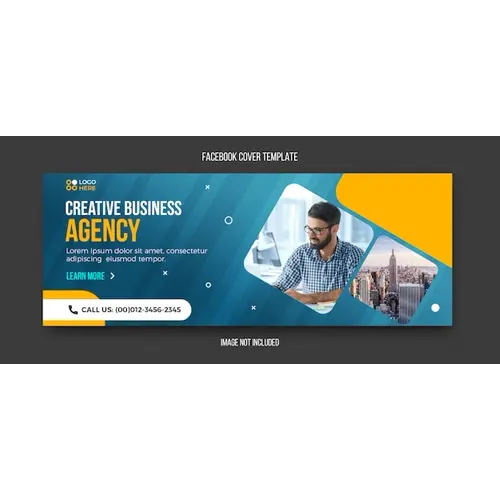 Agency modern facebook cover template