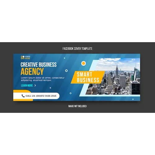 Agency modern facebook cover template