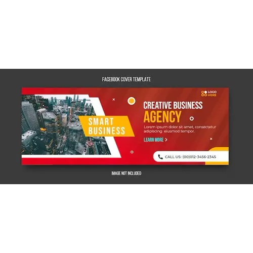 Agency modern facebook cover template
