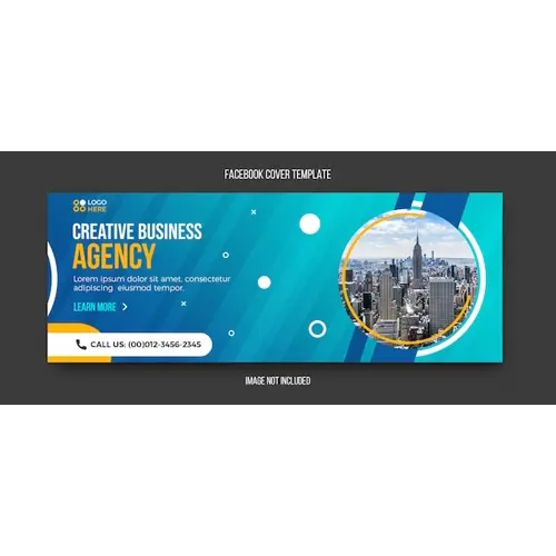 Agency modern facebook cover template