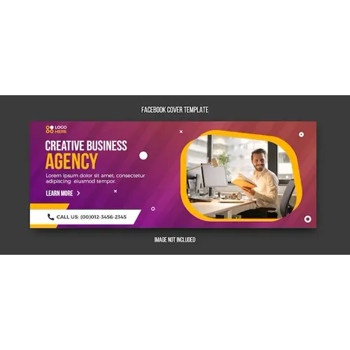 Agency modern facebook cover template