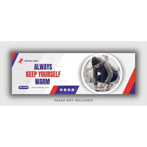 Always keep yourself warm Facebook cover template