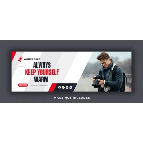 Always keep yourself warm Facebook cover template
