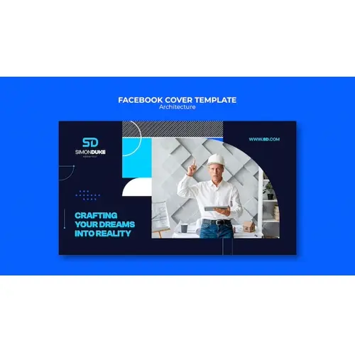 Architecture project facebook cover template