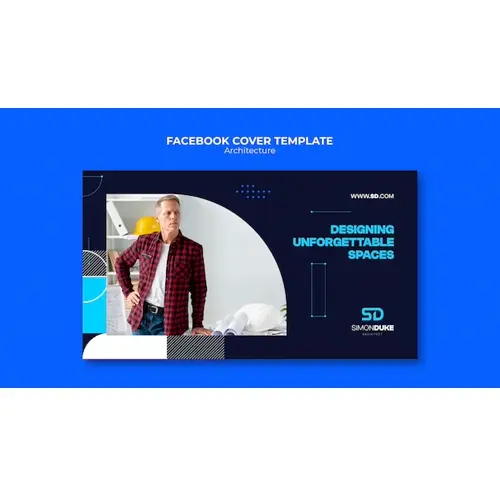 Architecture project facebook cover template