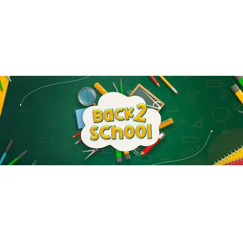 Back to School Facebook Cover Template with Education Elements