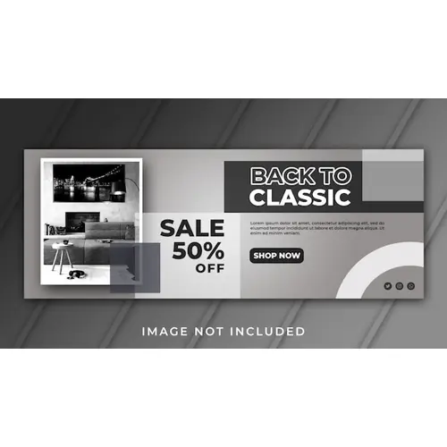 BANNER FACEBOOK COVER FURNITURE SALE TEMPLATE