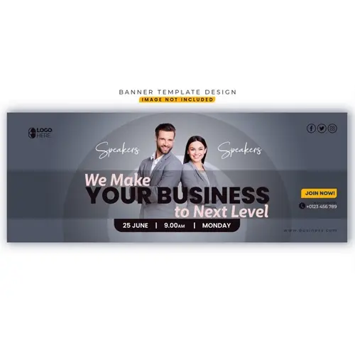 Banner Template Business corporate facebook cover template