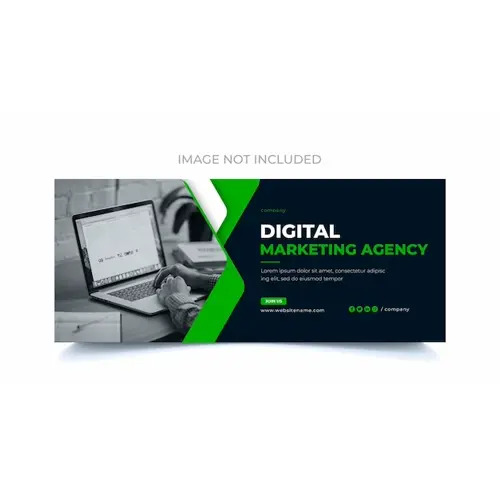 Banner template design web and facebook page digital marketing