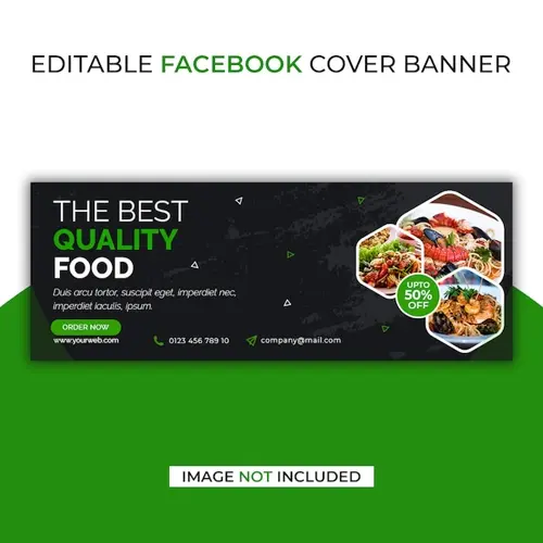 Bast food facebook social media banner template