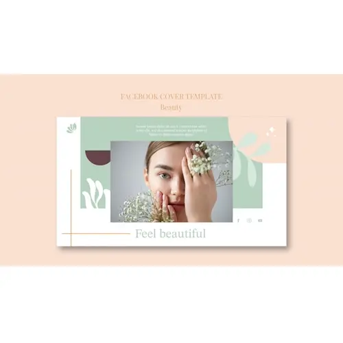 Beauty facebook cover template