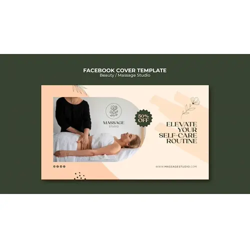Beauty facebook cover template