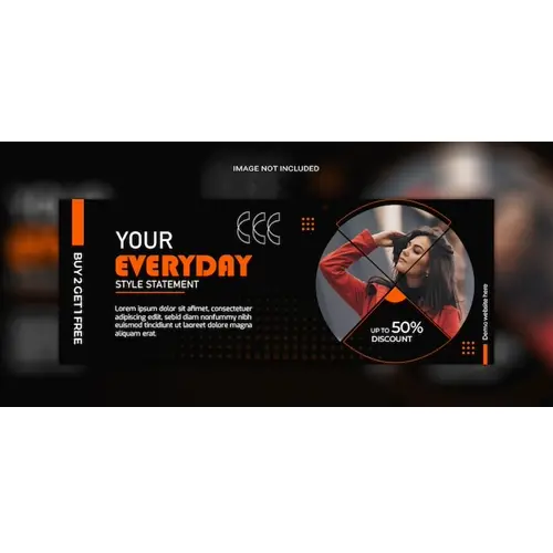 Black Friday Facebook fashion cover template