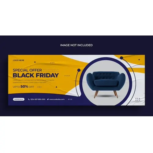 Black friday sale social media instagram web banner or Facebook cover template