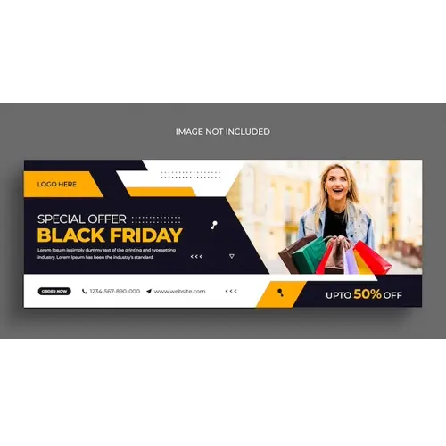 Black friday sale social media instagram web banner or Facebook cover template
