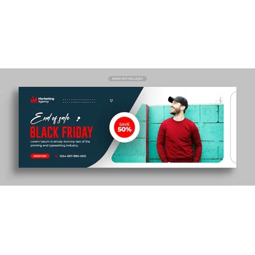 Black friday sale social media post instagram post web banner or facebook cover template