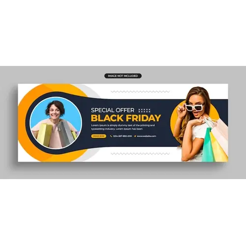 Black friday sale social media post instagram post web banner or facebook cover template