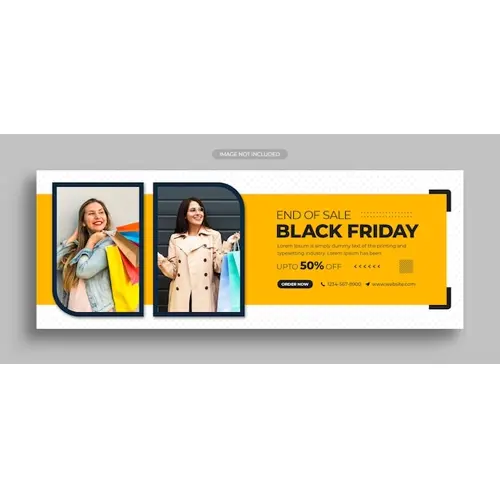 Black friday sale social media post instagram post web banner or facebook cover template