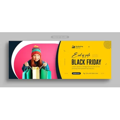 Black friday sale social media post instagram post web banner or facebook cover template