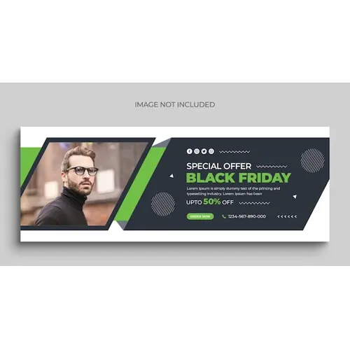 Black friday sale social media post instagram post web banner or facebook cover template