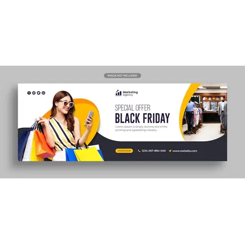 Black friday sale social media post instagram post web banner or facebook cover template