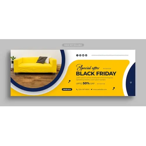 Black friday sale social media post instagram post web banner or facebook cover template