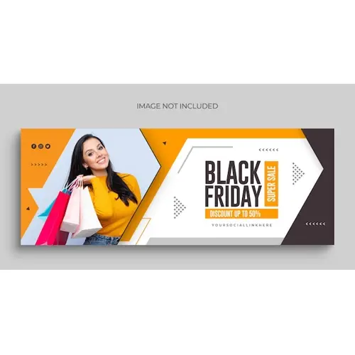 Black friday sale social media post instagram post web banner or facebook cover template