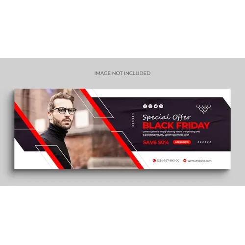 Black friday sale social media post instagram post web banner or facebook cover template