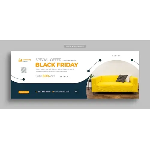 Black Friday sale social media post instagram post web banner or facebook cover template