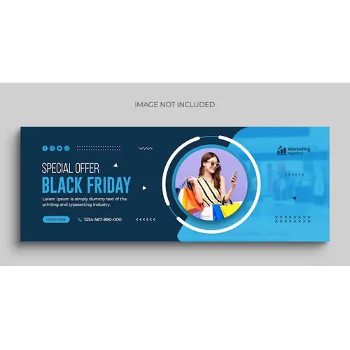 Black Friday sale social media post instagram post web banner or facebook cover template