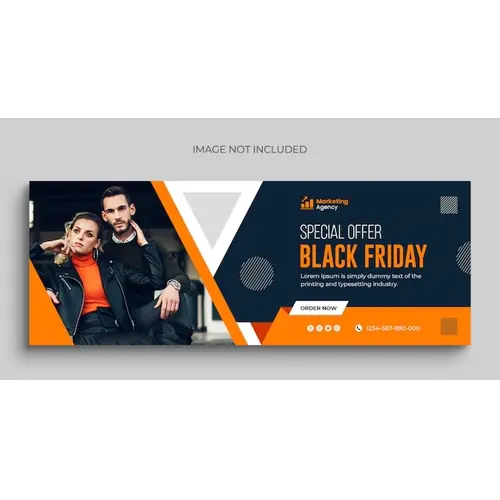 Black Friday sale social media post instagram post web banner or facebook cover template