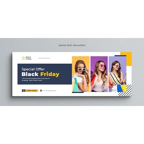 Black friday sale social media post instagram post web banner or facebook cover template