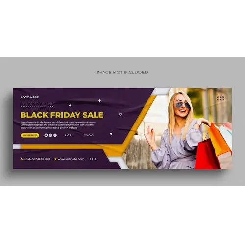 Black Friday sale social media post instagram post web banner or facebook cover template