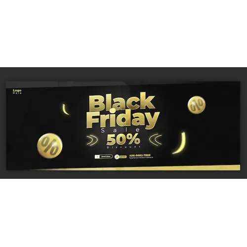Black Friday Super Sale Facebook cover banner template