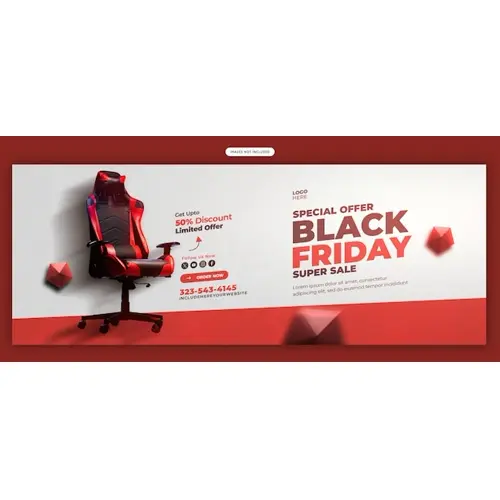 Black Friday Super Sale Facebook cover banner template
