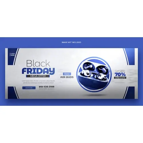 Black Friday Super Sale Facebook cover banner template