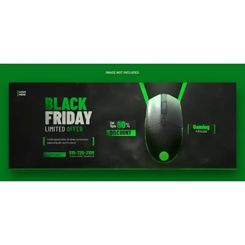 Black Friday Super Sale Facebook cover banner template